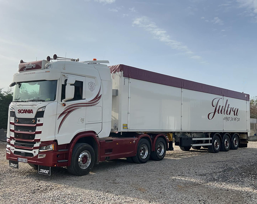Jultra complies with 48-tonne legislation in Belgium with combination